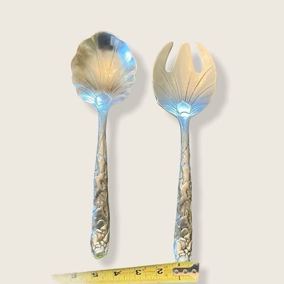 Vtg ARTHUR COURT Salad Serving Set Bunny 1990 - Picture 2 of 5